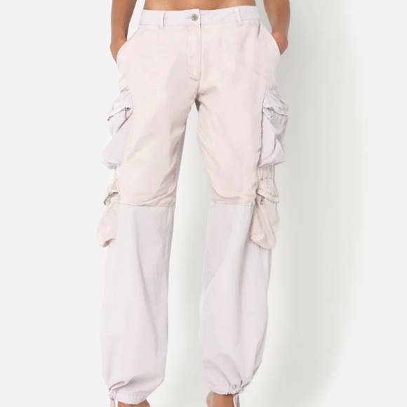 $598 John Elliott Women's US Small Relaxed Cargo Work Pant in Washed Orchid S - Picture 2 of 15